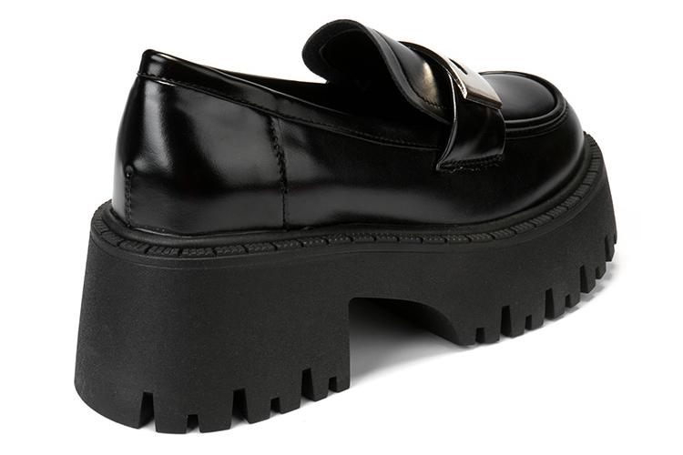 Лоферы женские OMS HT23C12311 черно-бежевые, 36 EU