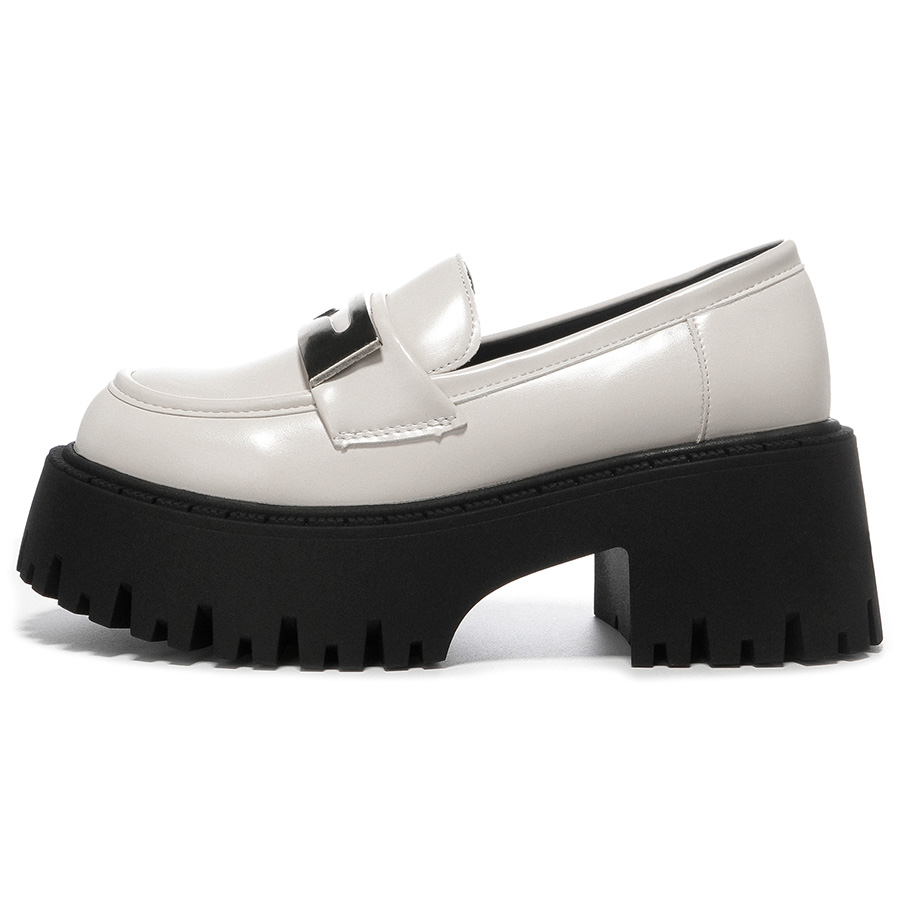 Лоферы женские OMS HT23C12311 черно-бежевые, 36 EU