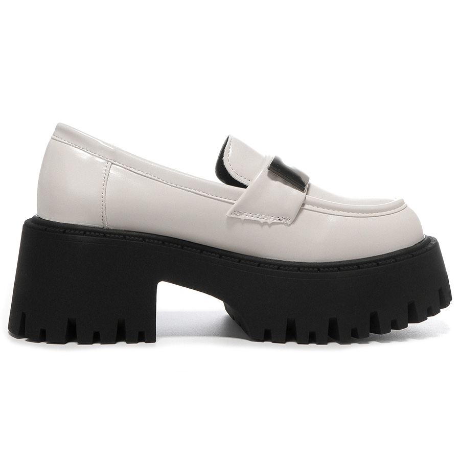 Лоферы женские OMS HT23C12311 черно-бежевые, 36 EU