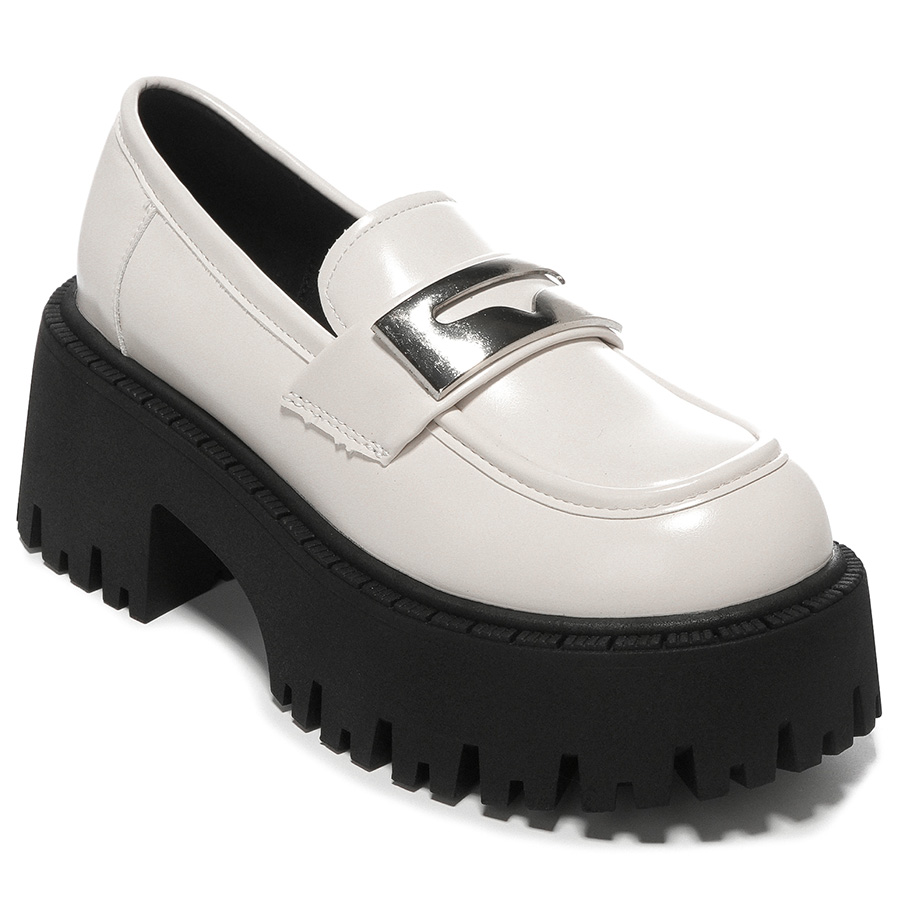 Лоферы женские OMS HT23C12311 черно-бежевые, 36 EU