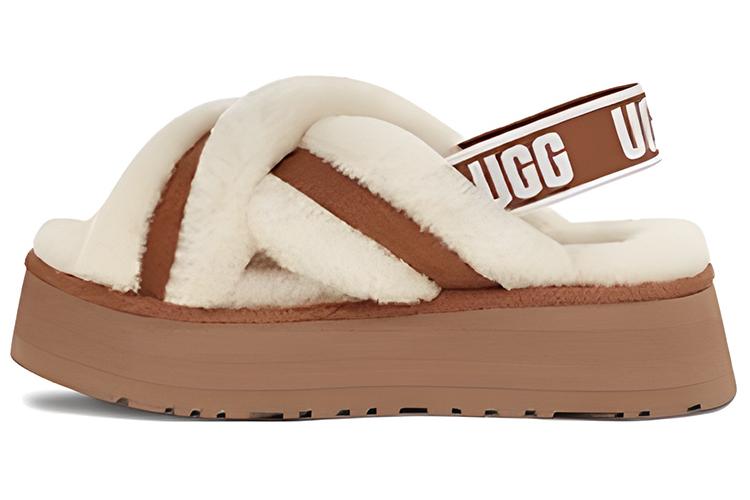 Сандалии женские UGG Disco Cross Slides каштановые, 38 EU