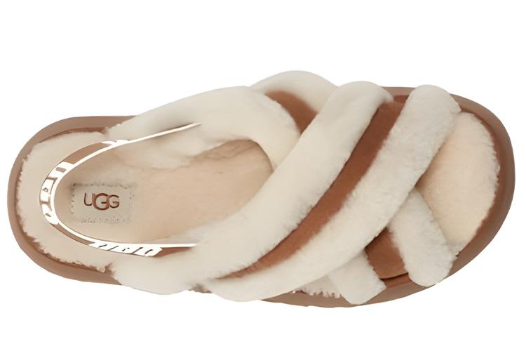 Сандалии женские UGG Disco Cross Slides каштановые, 38 EU