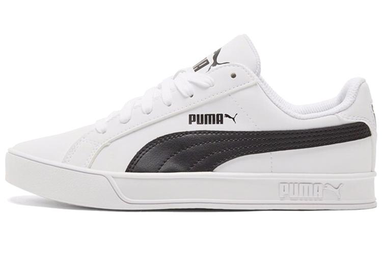 Кеды унисекс PUMA Smash Vulc белые черные, 35.5 EU