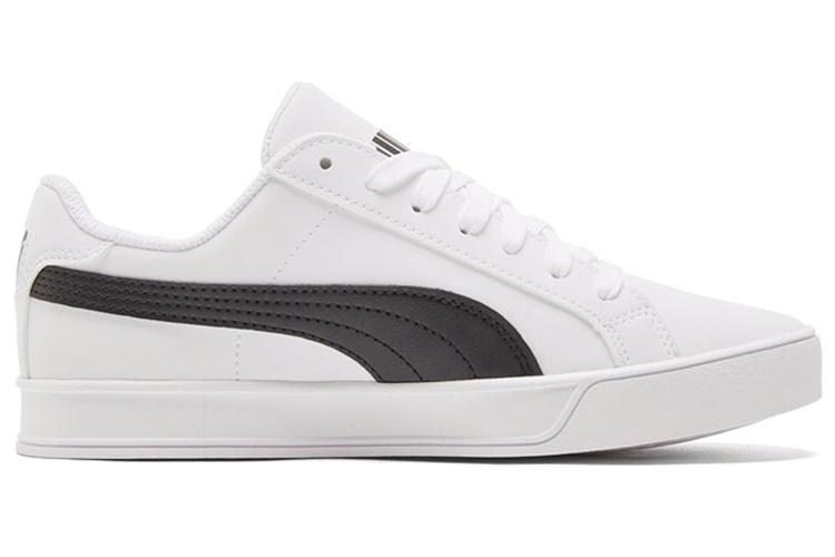 Кеды унисекс PUMA Smash Vulc белые черные, 35.5 EU
