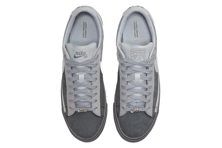 Кроссовки унисекс Nike SB Blazer Low Fpar Cool Grey, 42.5 EU