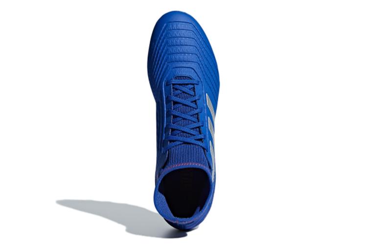 Футбольные бутсы мужские Adidas Predator 19.3 AG синие серые, 39 EU