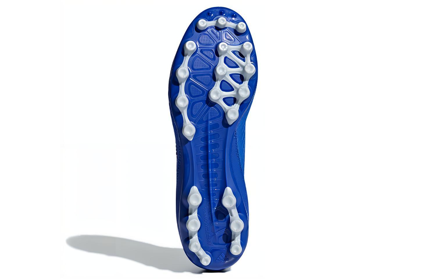 Футбольные бутсы мужские Adidas Predator 19.3 AG синие серые, 39 EU