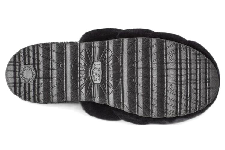 Тапочки женские UGG Super Fluff Slipper черные, 38 EU