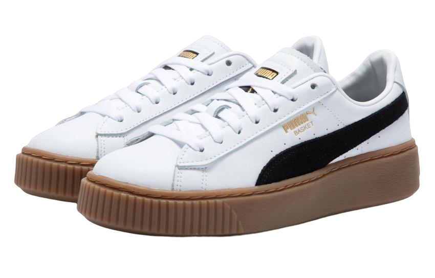 Кеды женские PUMA Basket Platform L белые, 39 EU