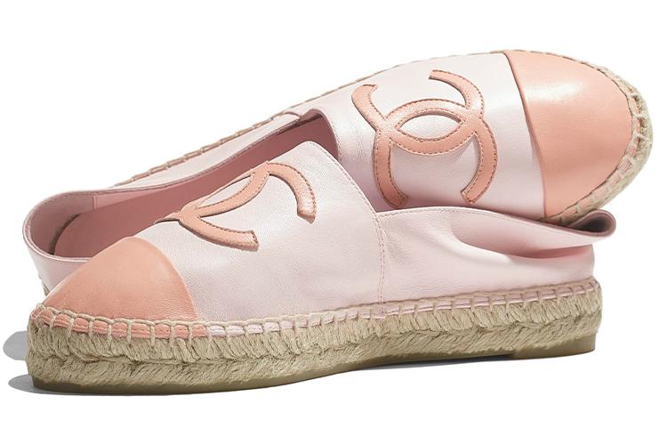 Эспадрильи женские CHANEL G29762 Y55184 K2720 розовые, 37 EU