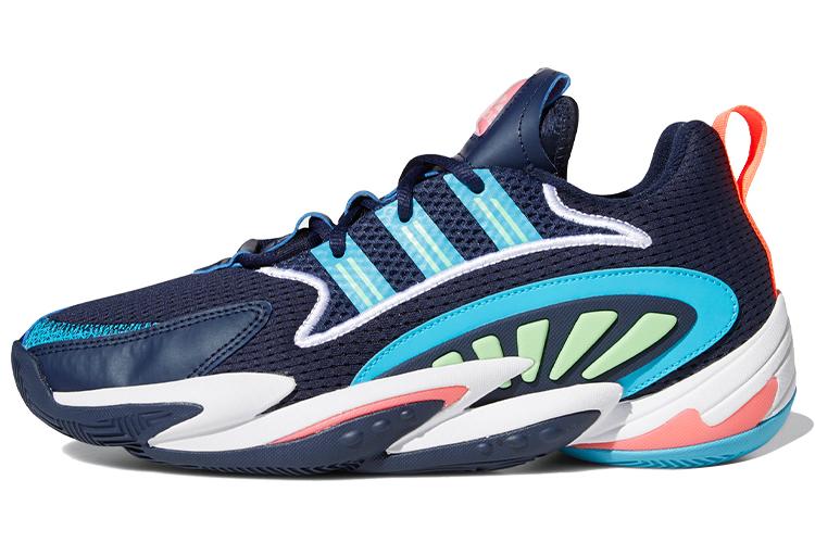 Баскетбольные кроссовки мужские Adidas Crazy Byw 2.0 Collegiate Navy Signal Cyan