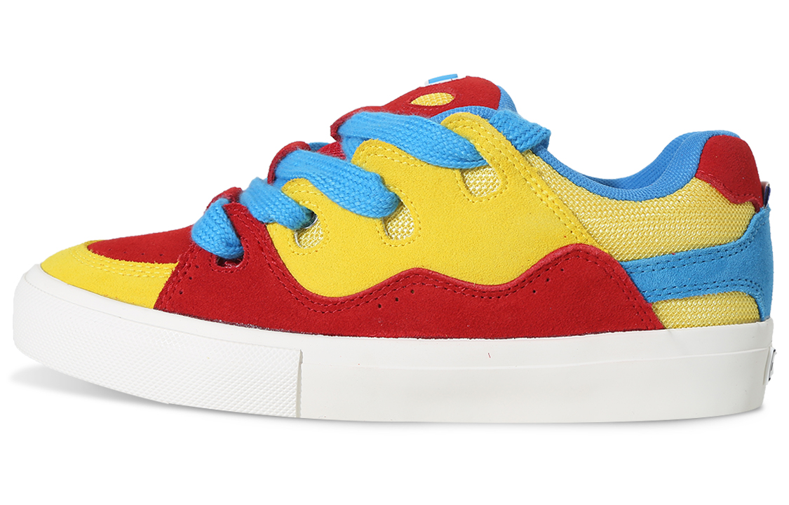 Кроссовки мужские и унисекс Ollieskate BAKE18029 красный, желтый, синий, 45 EU