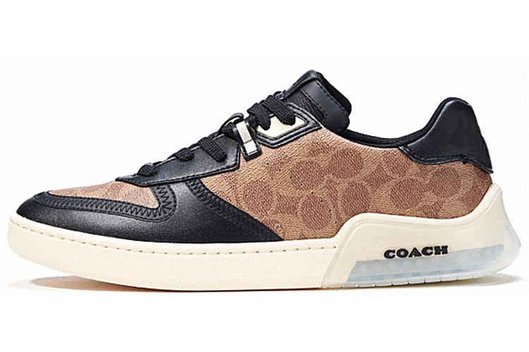 Кроссовки мужские COACH CitySole Low Top коричневые, черные, 45 EU