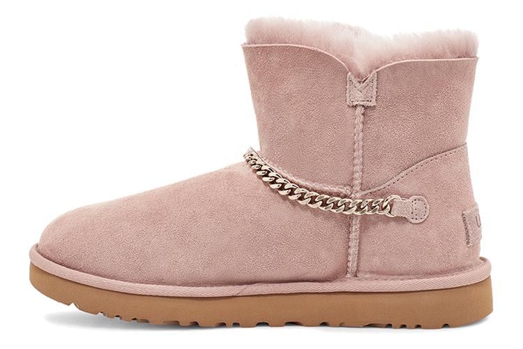 Снеговые сапоги женские UGG Classic Charm Mini розовые