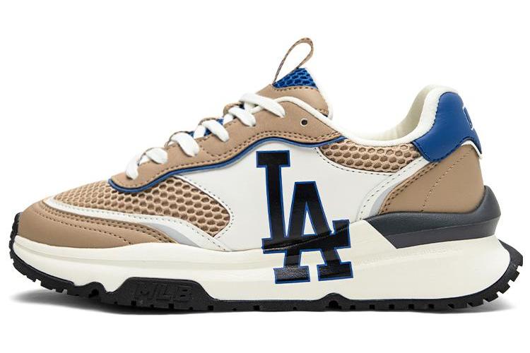 Кроссовки унисекс MLB Chunky Runner хаки и белые