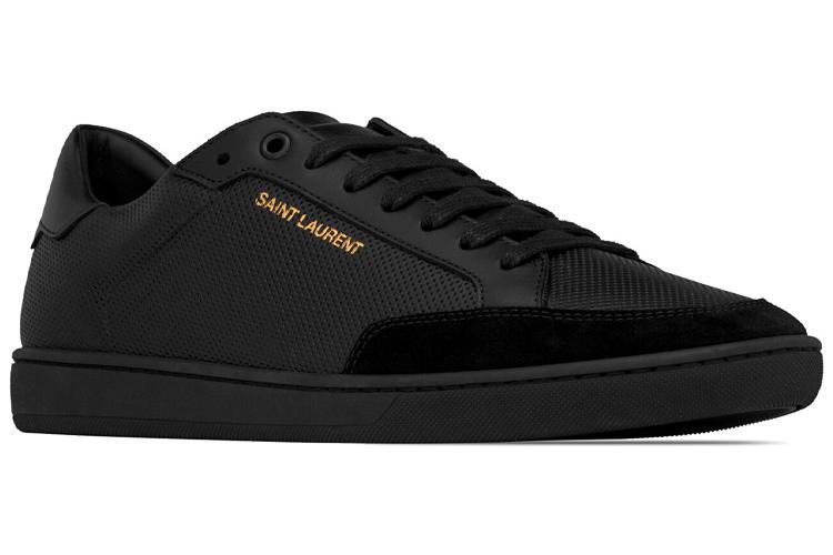 Кроссовки мужские SAINT LAURENT Court Classic SL/10 черные, 40 EU