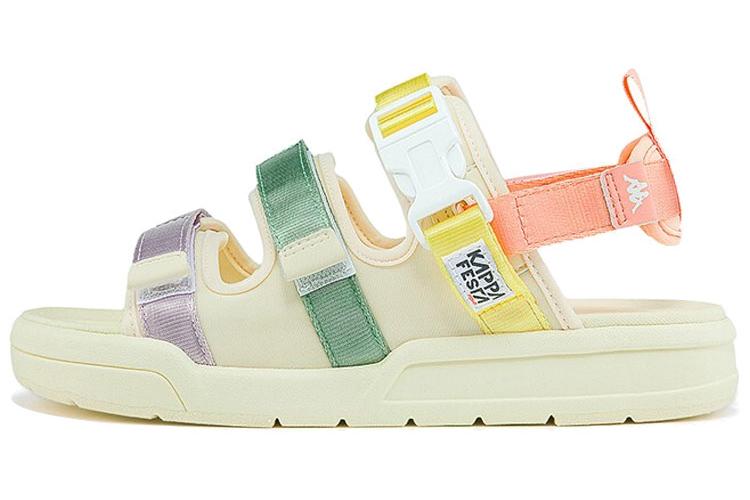 Пляжные сандалии женские Kappa K0B45LL19-025 белые, розовые и желтые