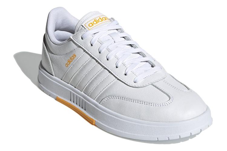 Кроссовки женские Adidas Neo Gradas белые-жёлтые, 36 2/3 EU