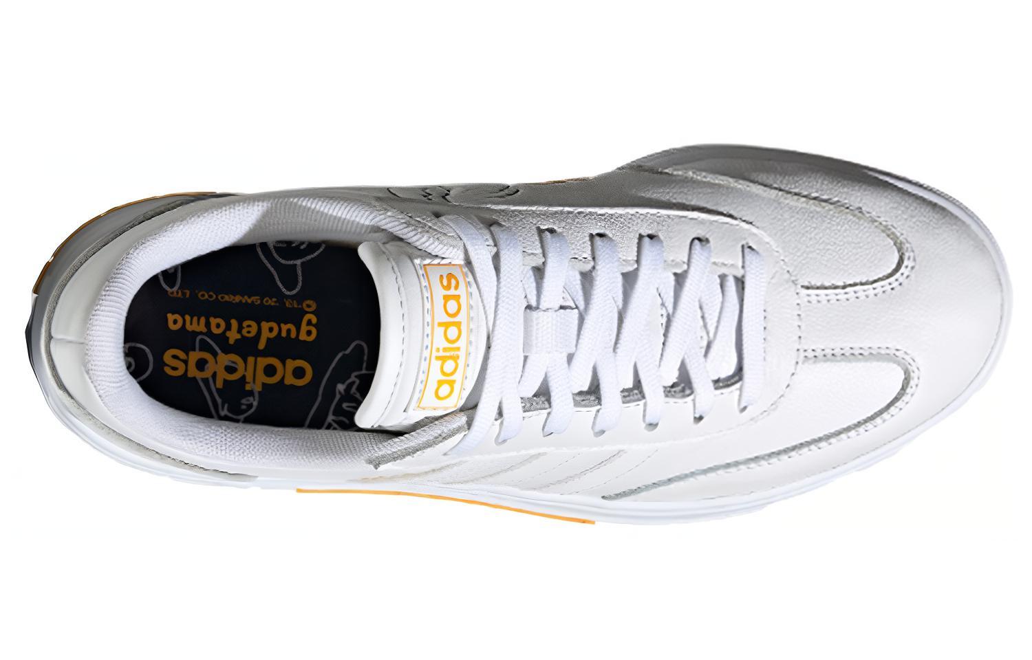 Кроссовки женские Adidas Neo Gradas белые-жёлтые, 36 2/3 EU