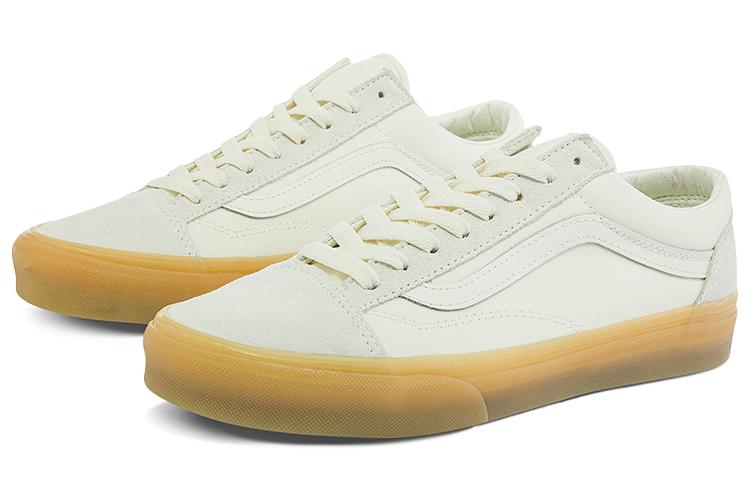 Кеды унисекс Vans VN0A54F6A9E белые и коричневые, 37 EU