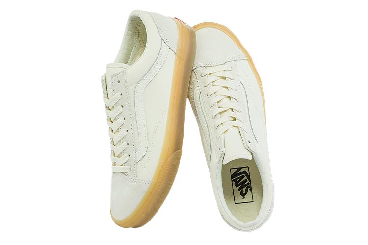 Кеды унисекс Vans VN0A54F6A9E белые и коричневые, 37 EU