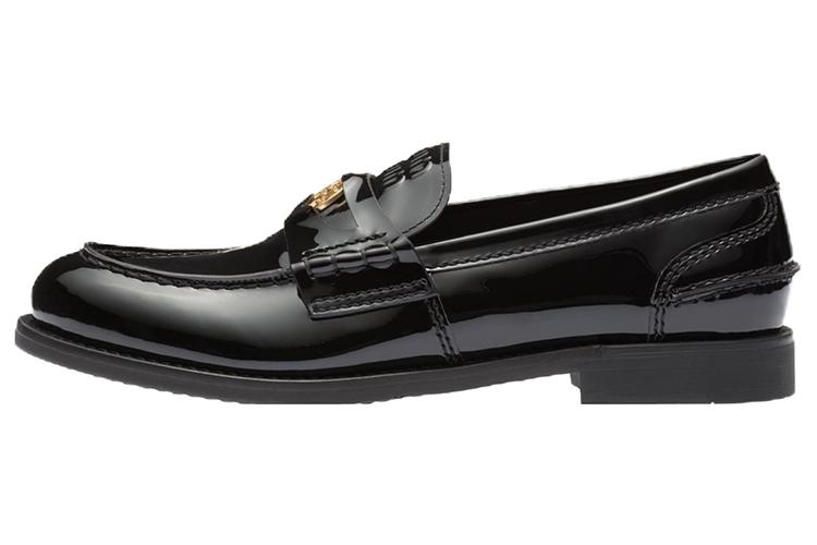 Лоферы женские MIU MIU 5D773D_XWH_F0002_F_020 черные-золотые, 38 EU
