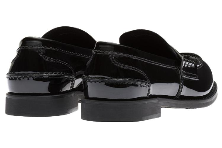 Лоферы женские MIU MIU 5D773D_XWH_F0002_F_020 черные-золотые, 38 EU