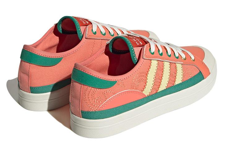 Кеды женские Adidas Neo City Canvas оранжевые