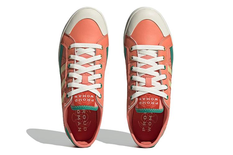 Кеды женские Adidas Neo City Canvas оранжевые