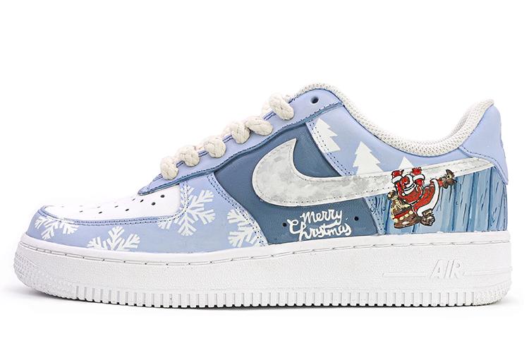 Кеды унисекс Nike Air Force 1 Low 07 серо-голубые