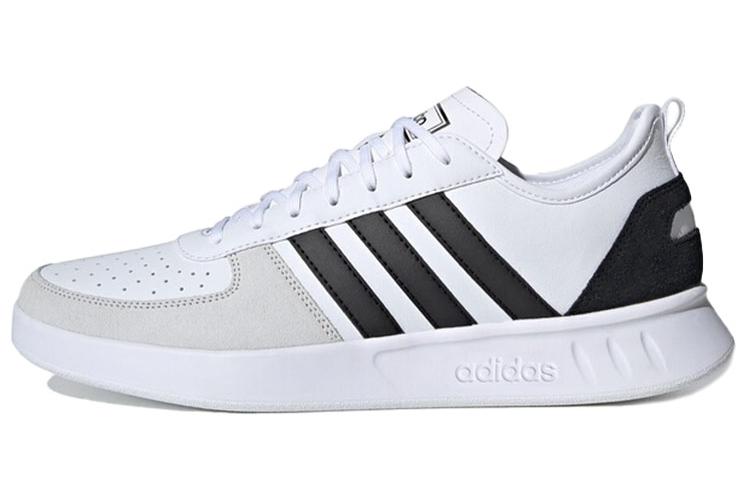 Кроссовки мужские adidas Court80s черные, белые, серые, 40 2/3 EU