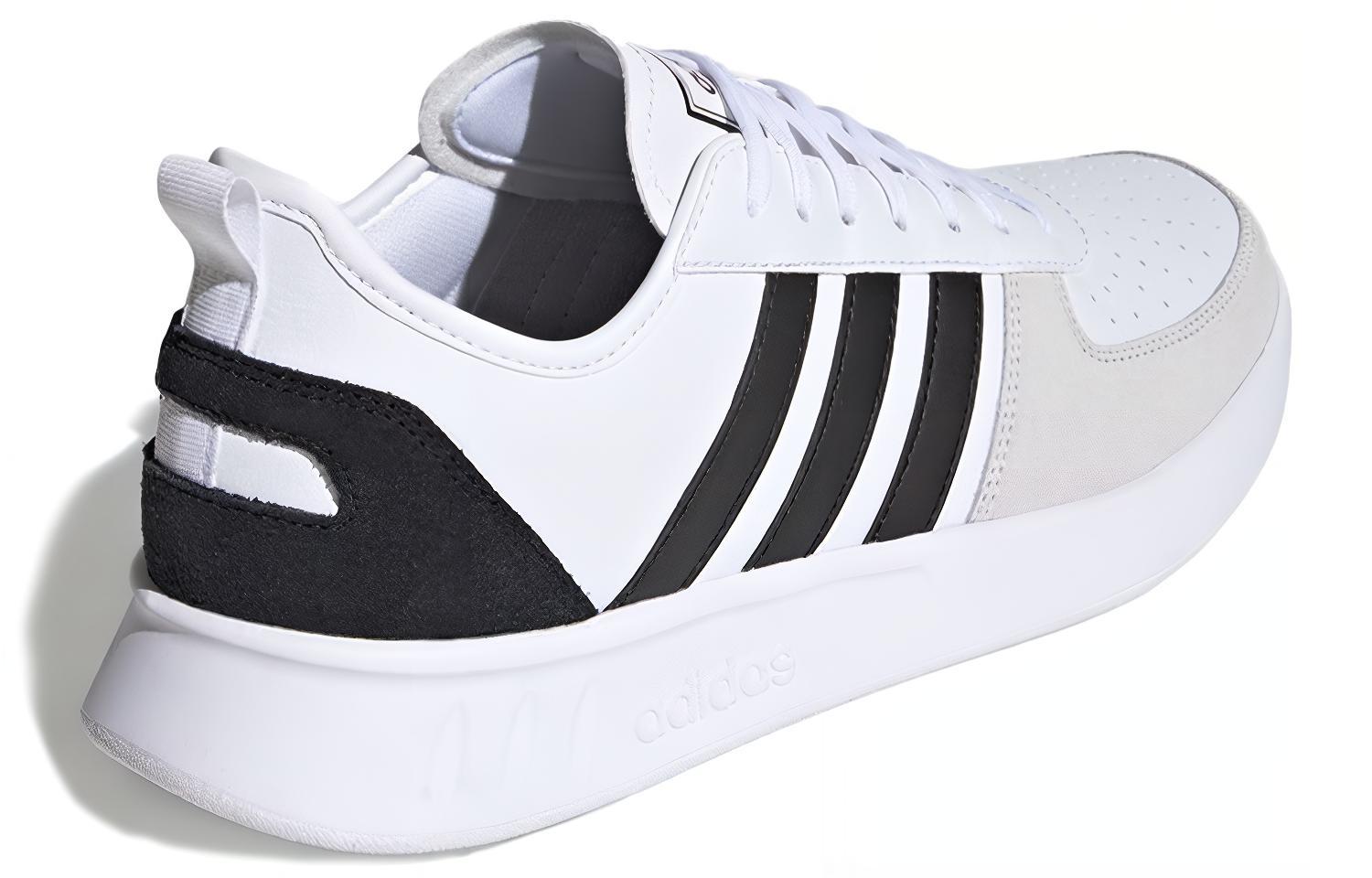 Кроссовки мужские adidas Court80s черные, белые, серые, 40 2/3 EU