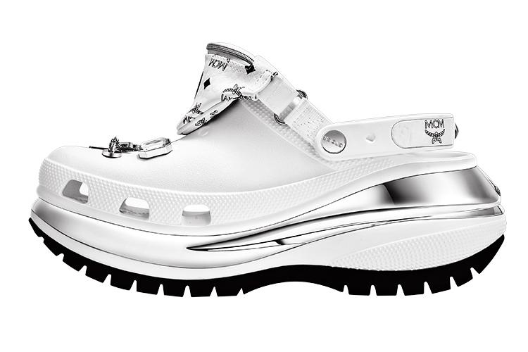 Шлепанцы унисекс Crocs Mega Crush Clog белые, 36-37 EU