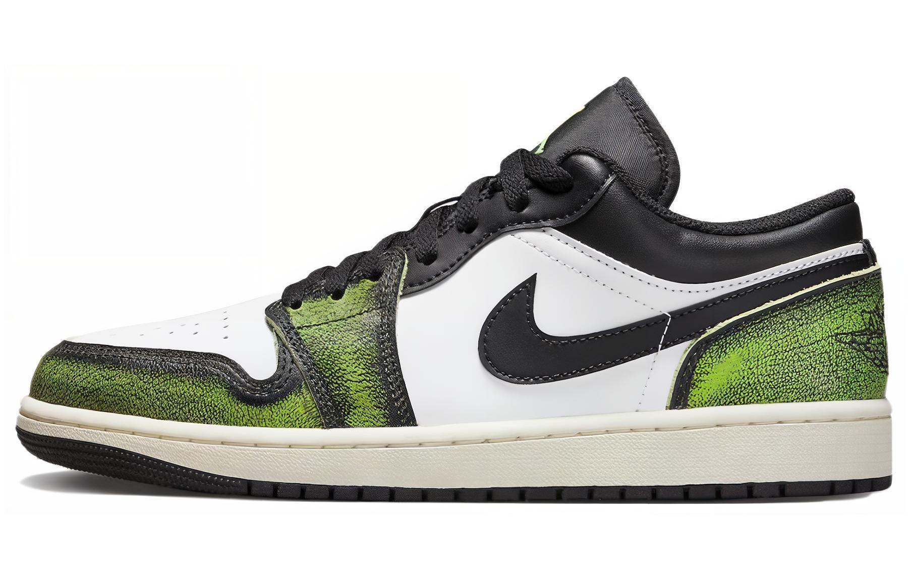 Кеды мужские Air Jordan 1 Low SE Wear Away Electric Green