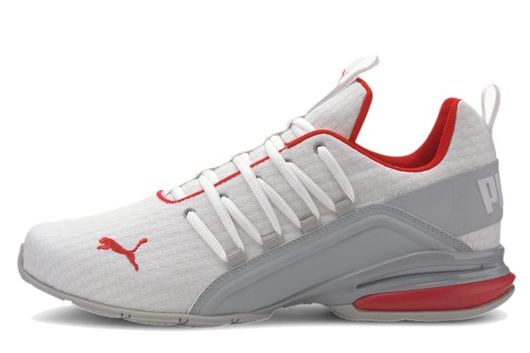 Кроссовки мужские Puma Axelion Block белые и красные