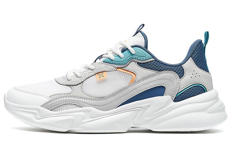 Кроссовки мужские XTEP 878319320066 бело-серые с синими вставками, 44 EU