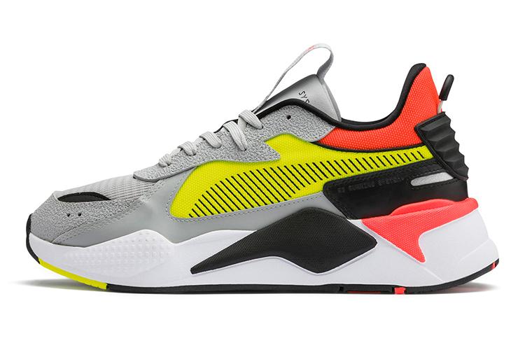 Кроссовки мужские PUMA RS-X Harddrive серые, желтые, красные, 37 EU