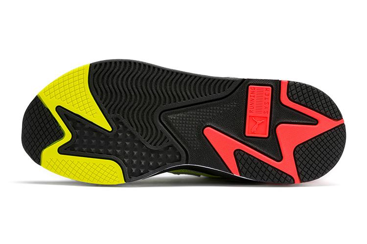 Кроссовки мужские PUMA RS-X Harddrive серые, желтые, красные, 37 EU