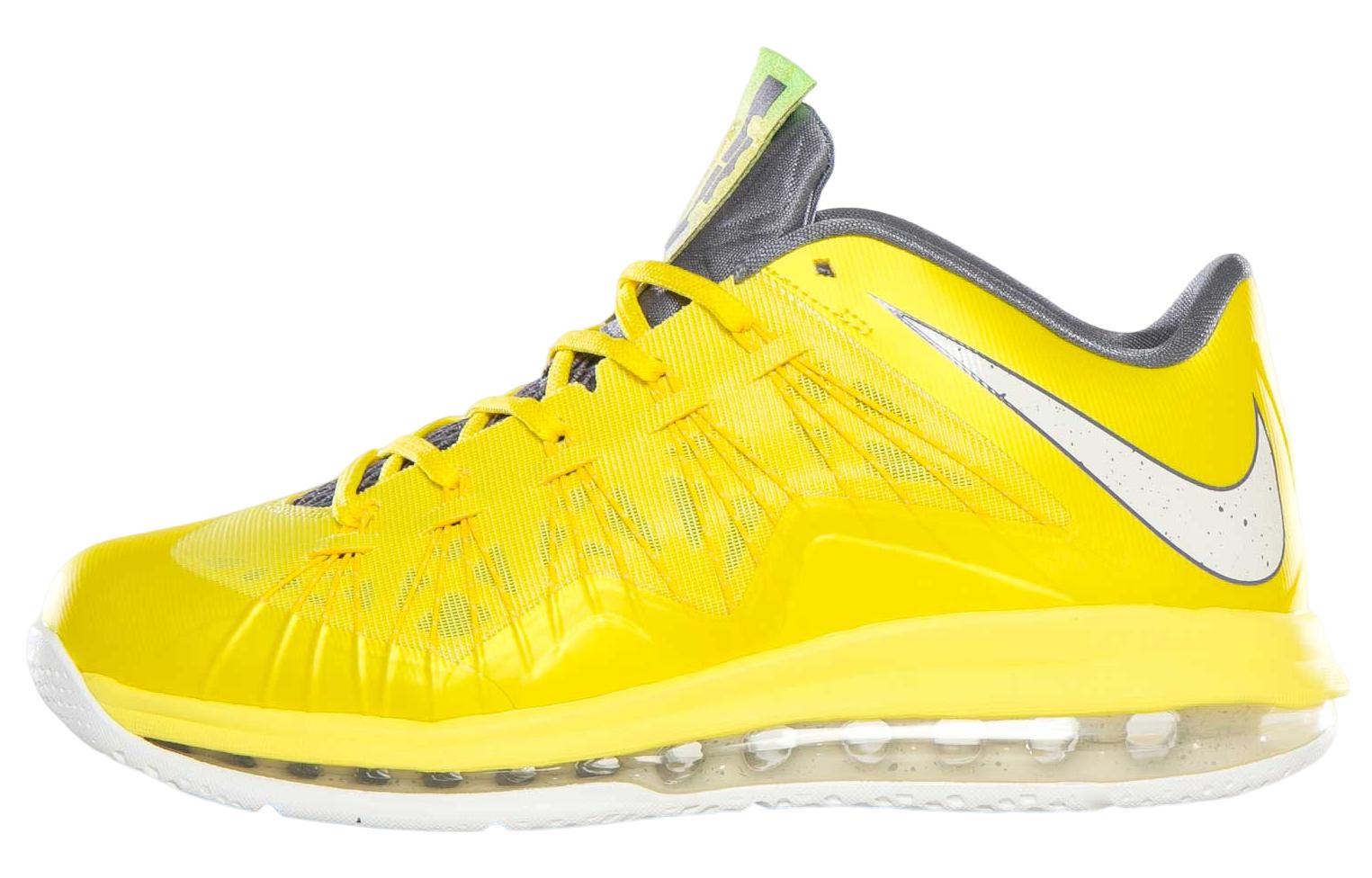 Кроссовки мужские Nike Air Max LeBron 10 Low Sonic Yellow, 44 EU
