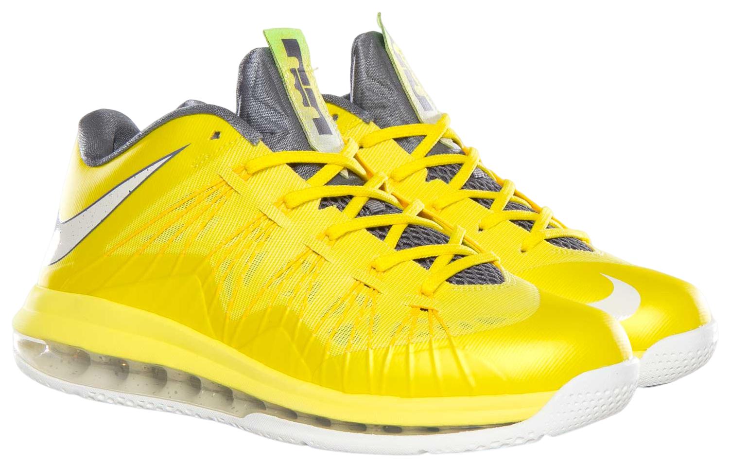 Кроссовки мужские Nike Air Max LeBron 10 Low Sonic Yellow, 44 EU