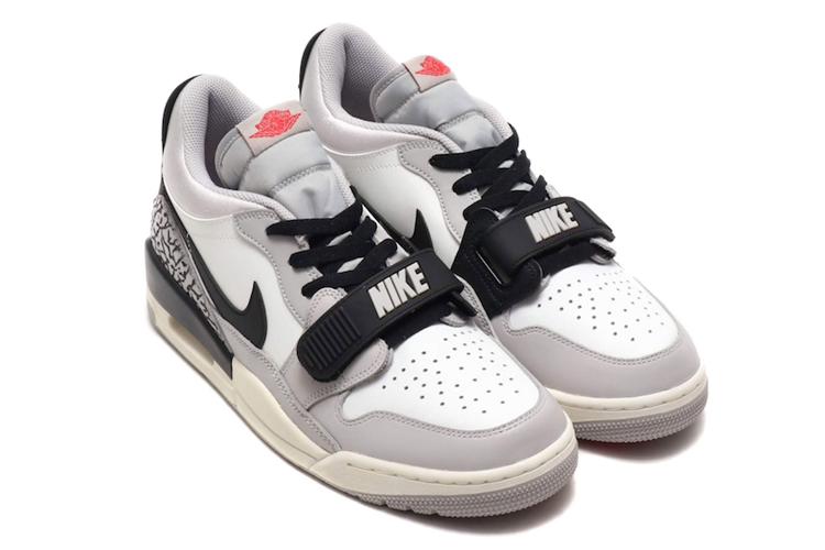 Кроссовки мужские Jordan Legacy 312 Low Tech Grey Fire Red Black, 45 EU