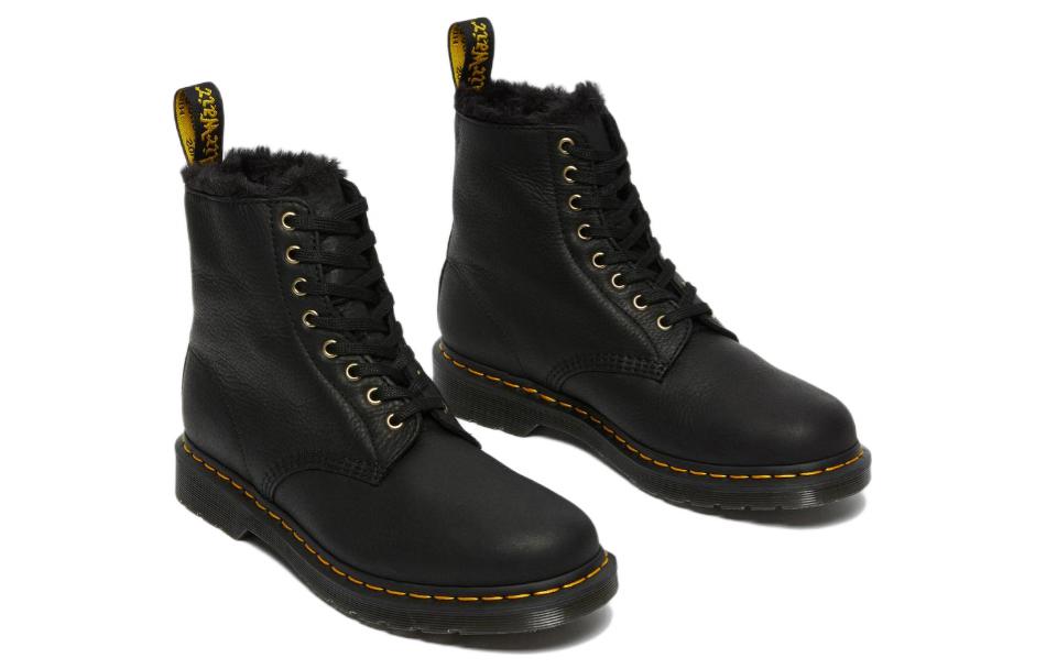 Высокие ботинки унисекс Dr. Martens 1460 Pascal Fur Lined черные, 36 EU