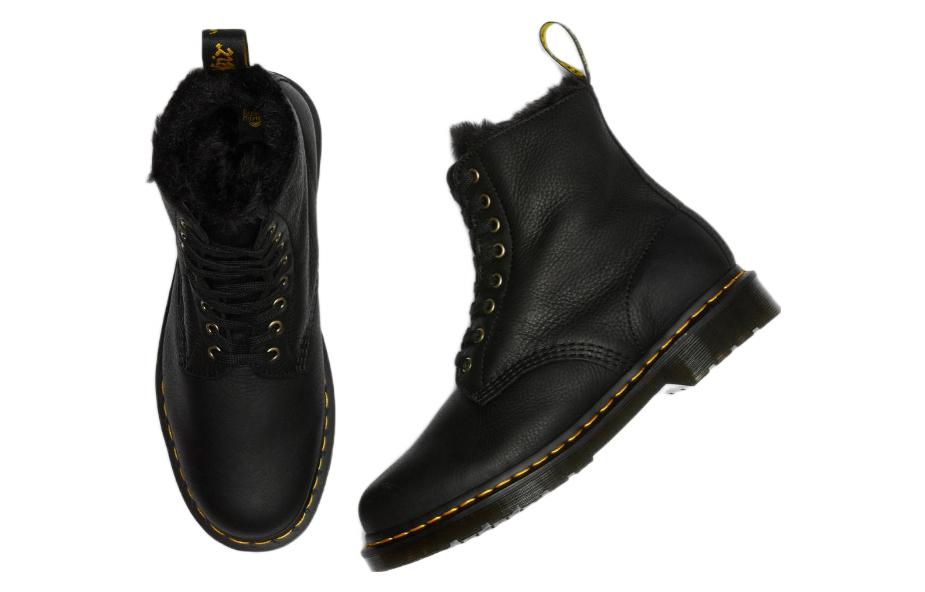 Высокие ботинки унисекс Dr. Martens 1460 Pascal Fur Lined черные, 36 EU