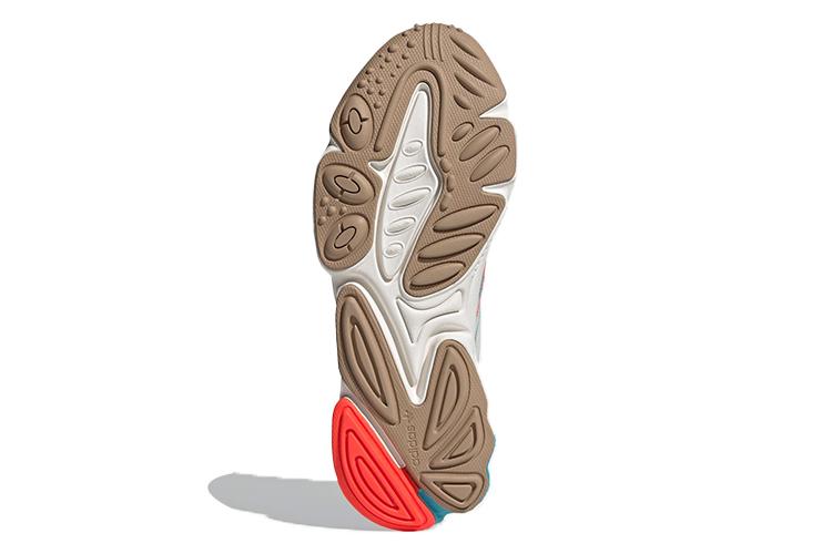 Кроссовки мужские Adidas Ozweego Pure ярко-циановые и солнечно-красные