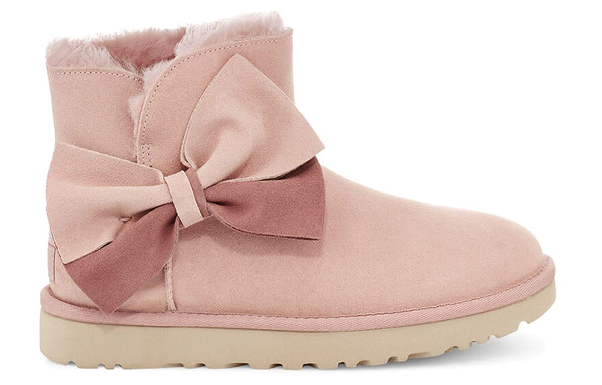 Снежные ботинки женские UGG Classic Mini Two Tone Bow, 38 EU