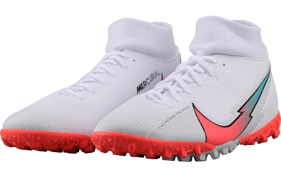 Футбольные бутсы Nike Mercurial Superfly 7 Academy TF белые, 42 EU