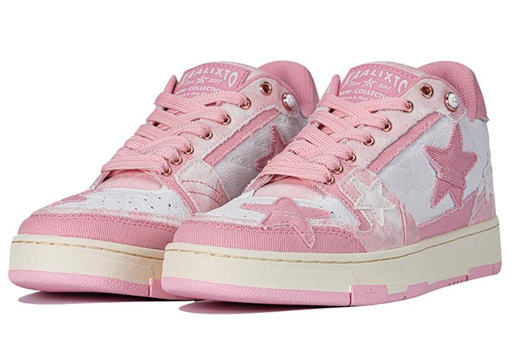 Кеды унисекс KAALIXTO Skateboarding Mid розовые, 36 EU