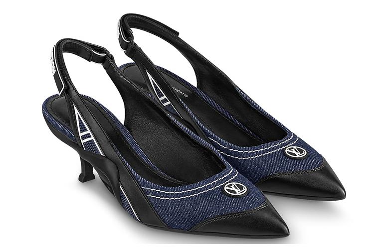 Туфли женские LOUIS VUITTON Archlight denim, 36 EU