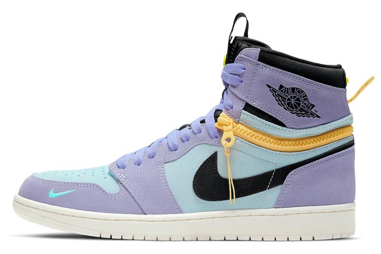 Спортивные кеды мужские Jordan 1 High Switch Purple Pulse