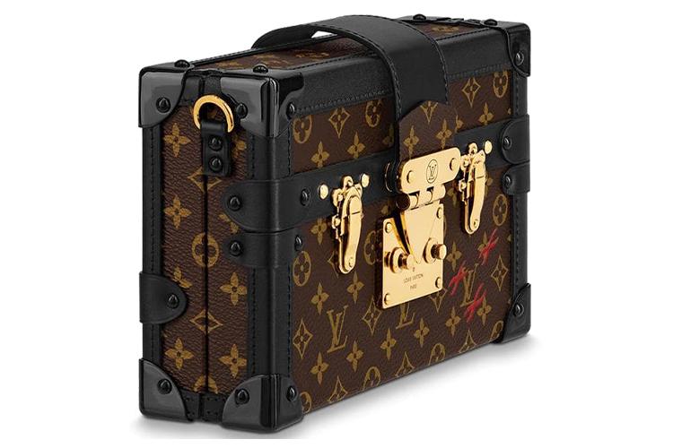 Сумка женская LOUIS VUITTON Petite Malle Monogram черная/коричневая